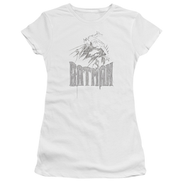 Batman Knight Sketch - Juniors T-Shirt Juniors T-Shirt Batman   