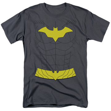 Charcoal men's regular fit t-shirt with Batman Batgirl New Batgirl Uniform graphic