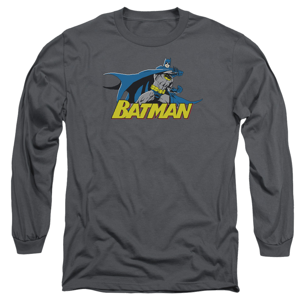 Batman 8 Bit Cape - Men's Long Sleeve T-Shirt Men's Long Sleeve T-Shirt Batman   