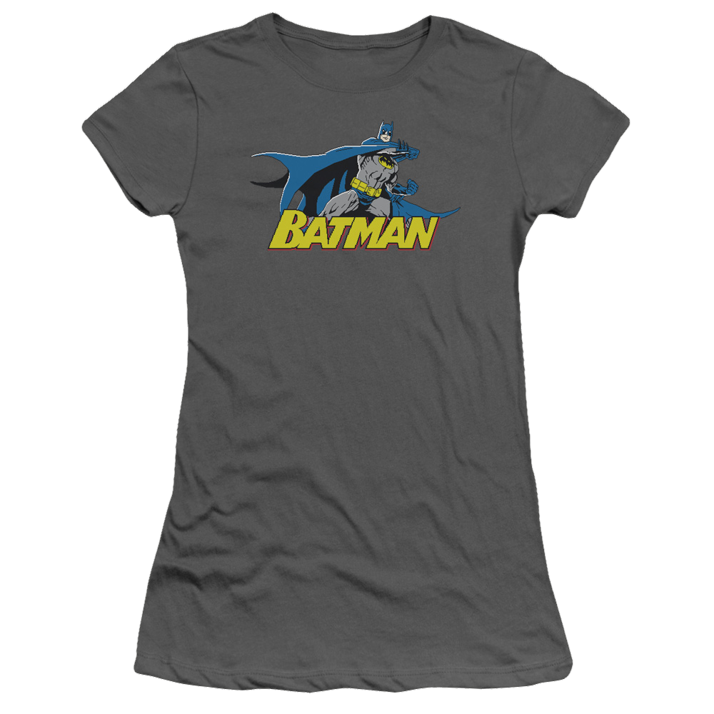 Batman 8 Bit Cape - Juniors T-Shirt Juniors T-Shirt Batman   