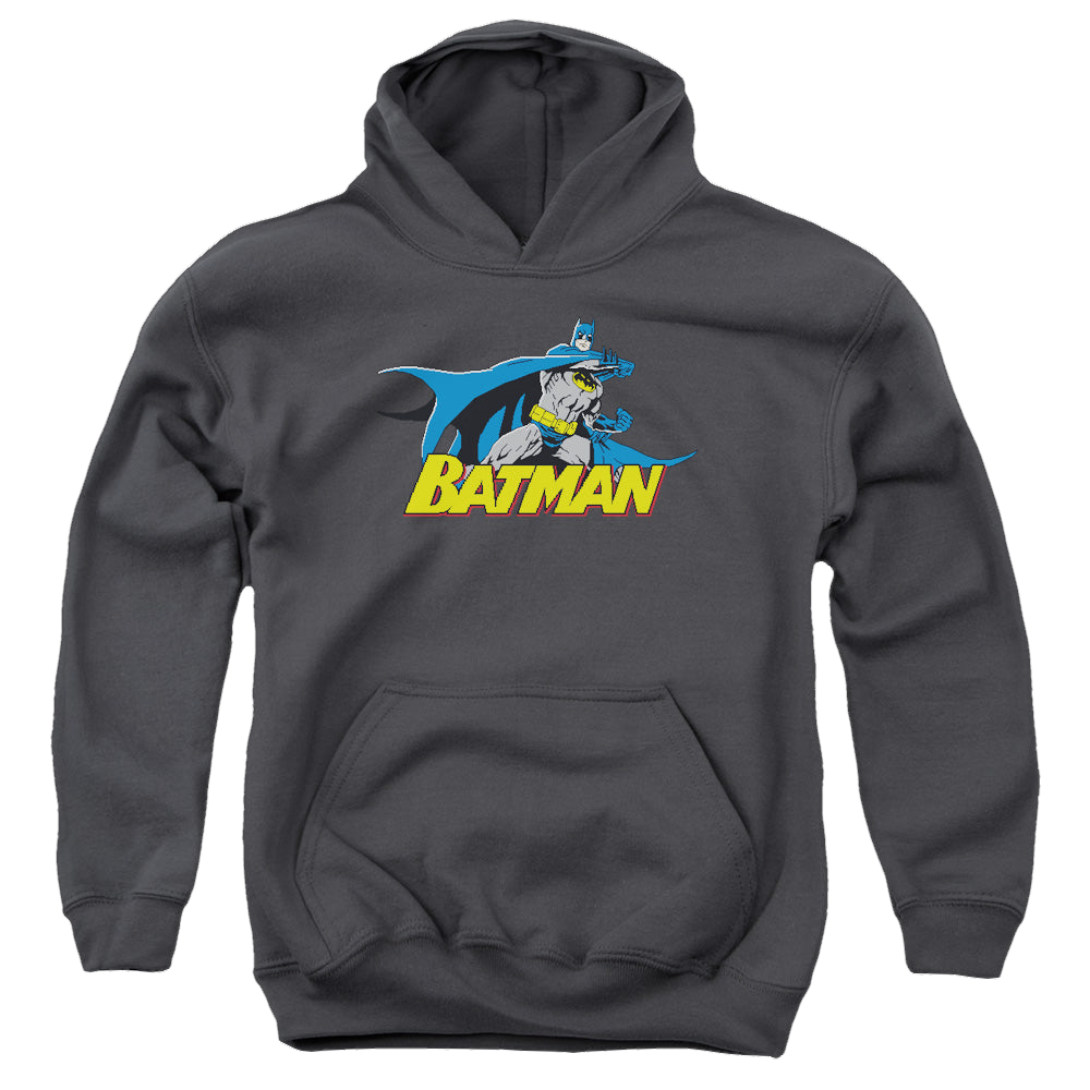 DC Batman 8 Bit Cape - Youth Hoodie Youth Hoodie (Ages 8-12) Batman   
