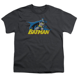DC Batman 8 Bit Cape - Youth T-Shirt Youth T-Shirt (Ages 8-12) Batman   