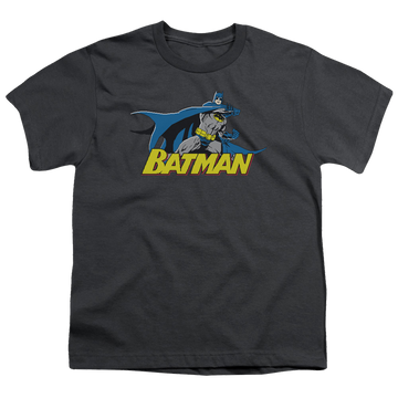 DC Batman 8 Bit Cape - Youth T-Shirt Youth T-Shirt (Ages 8-12) Batman   