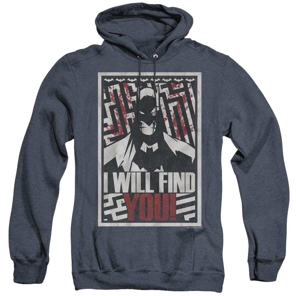 Dc Batman I Will Find You - Heather Pullover Hoodie Heather Pullover Hoodie Batman   