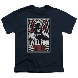 DC Batman I Will Find You - Youth T-Shirt Youth T-Shirt (Ages 8-12) Batman   