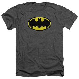 Batman Pixel Symbol - Men's Heather T-Shirt Men's Heather T-Shirt Batman   