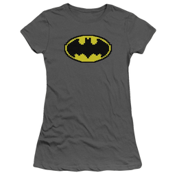 Batman Pixel Symbol - Juniors T-Shirt Juniors T-Shirt Batman   