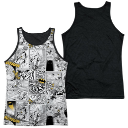 Batman Comic All Over Men's Black Back Tank Men's Black Back Tank Batman   