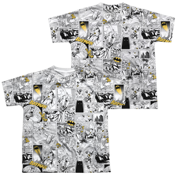 DC Batman Comic All Over - Youth All-Over Print T-Shirt Youth All-Over Print T-Shirt (Ages 8-12) Batman   