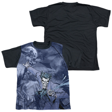 Catch The Joker youth black back t-shirt for ages 8 to 12
