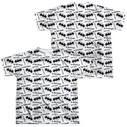 DC Batman Repeat Dark Knight - Youth All-Over Print T-Shirt Youth All-Over Print T-Shirt (Ages 8-12) Batman   