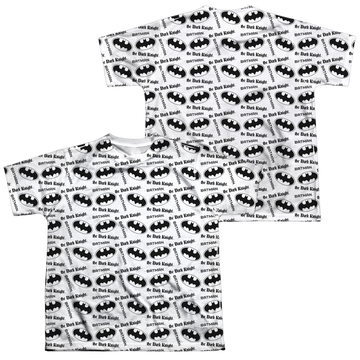 DC Batman Repeat Dark Knight - Youth All-Over Print T-Shirt Youth All-Over Print T-Shirt (Ages 8-12) Batman   