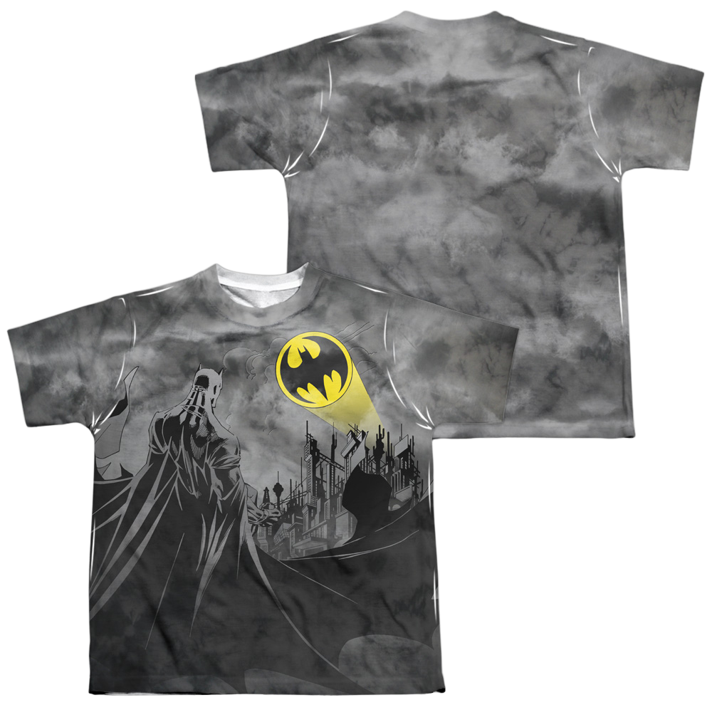 DC Batman Heed The Call - Youth All-Over Print T-Shirt Youth All-Over Print T-Shirt (Ages 8-12) Batman   