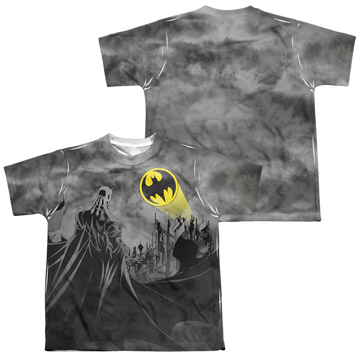 DC Batman Heed The Call - Youth All-Over Print T-Shirt Youth All-Over Print T-Shirt (Ages 8-12) Batman   