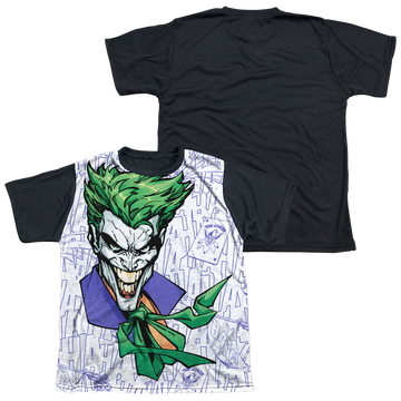 DC Batman Laugh Clown Laugh - Youth Black Back T-Shirt Youth Black Back T-Shirt (Ages 8-12) Batman   