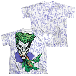 DC Batman Laugh Clown Laugh - Youth All-Over Print T-Shirt Youth All-Over Print T-Shirt (Ages 8-12) Batman   
