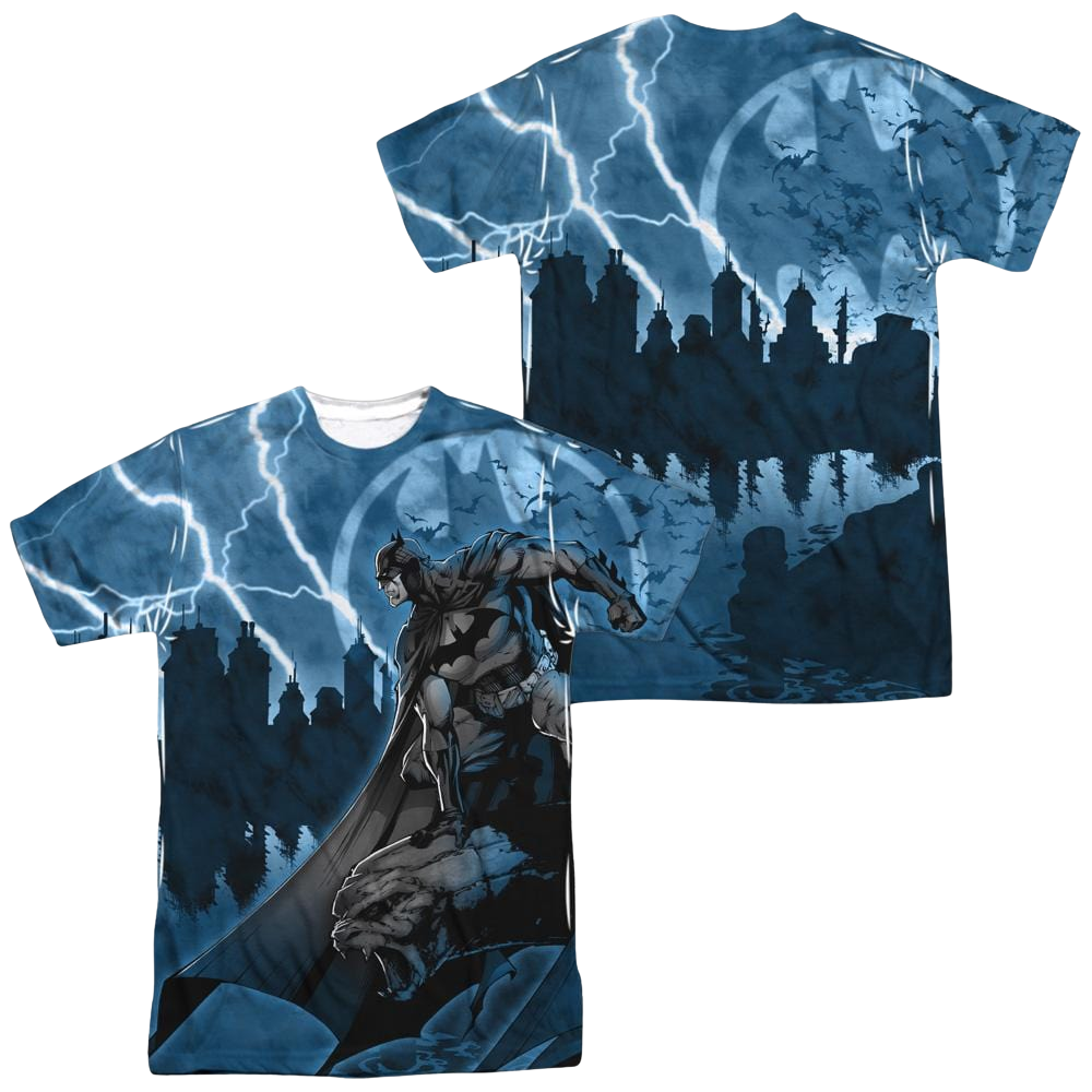 Batman Lightning Strikes Men's All Over Print T-Shirt Men's All-Over Print T-Shirt Batman   