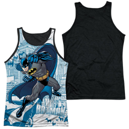 Batman Skyline All Over Men's Black Back Tank Men's Black Back Tank Batman   