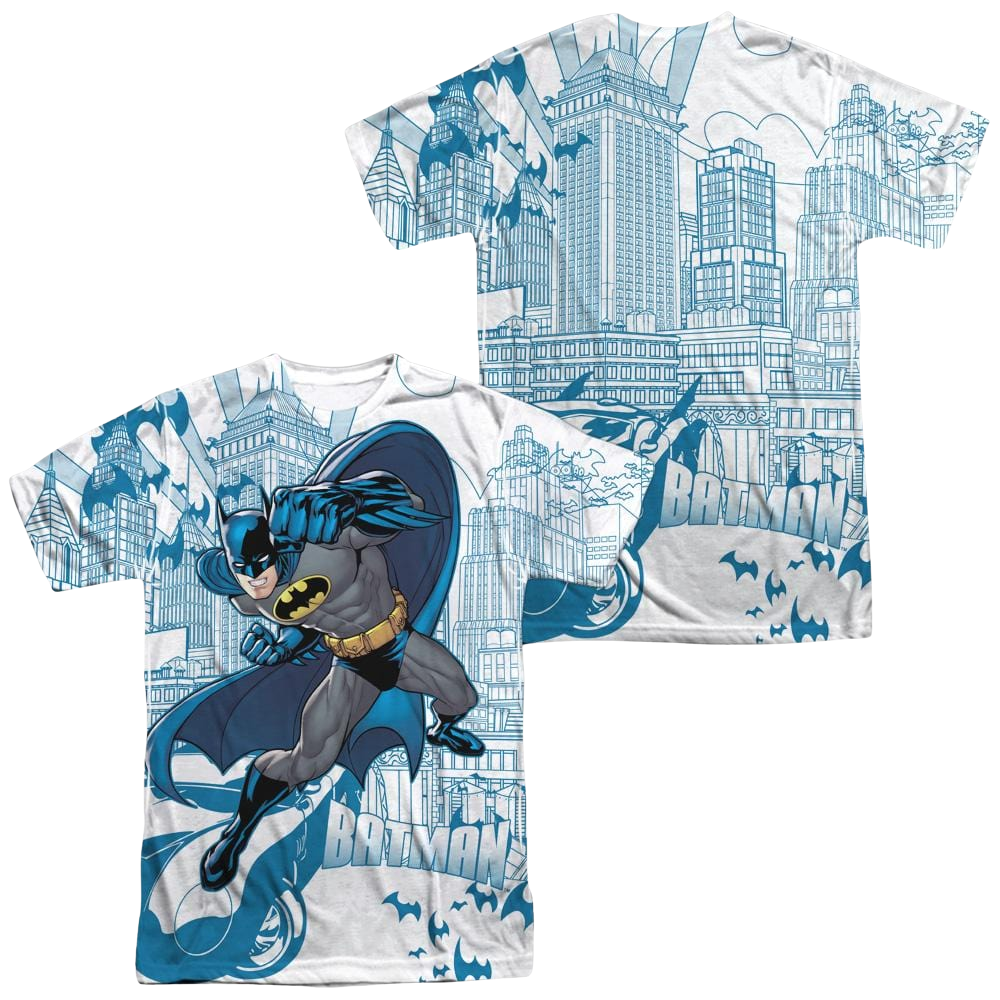 Batman Skyline All Over Men's All Over Print T-Shirt Men's All-Over Print T-Shirt Batman   