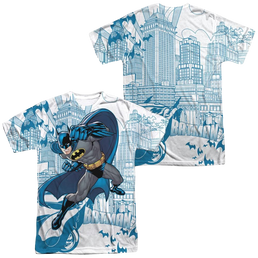 Batman Skyline All Over Men's All Over Print T-Shirt Men's All-Over Print T-Shirt Batman   