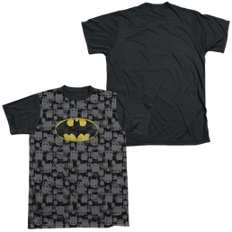 Batman Caped Crusader Repeat - Men's Black Back T-Shirt Men's Black Back T-Shirt Batman   