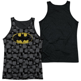 Batman Caped Crusader Repeat Men's Black Back Tank Men's Black Back Tank Batman   