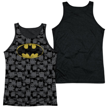 Batman Caped Crusader Repeat men's black back tank