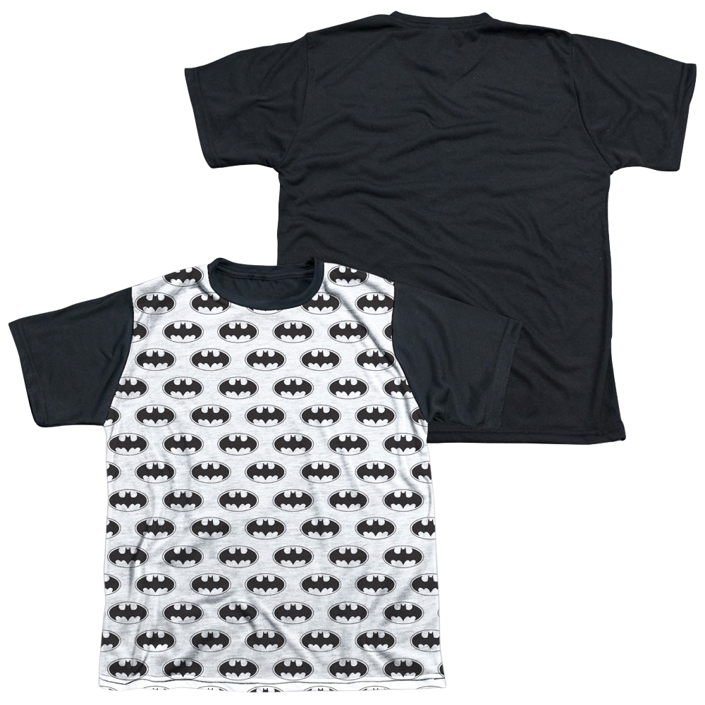 DC Batman Bats All Over - Youth Black Back T-Shirt Youth Black Back T-Shirt (Ages 8-12) Batman   