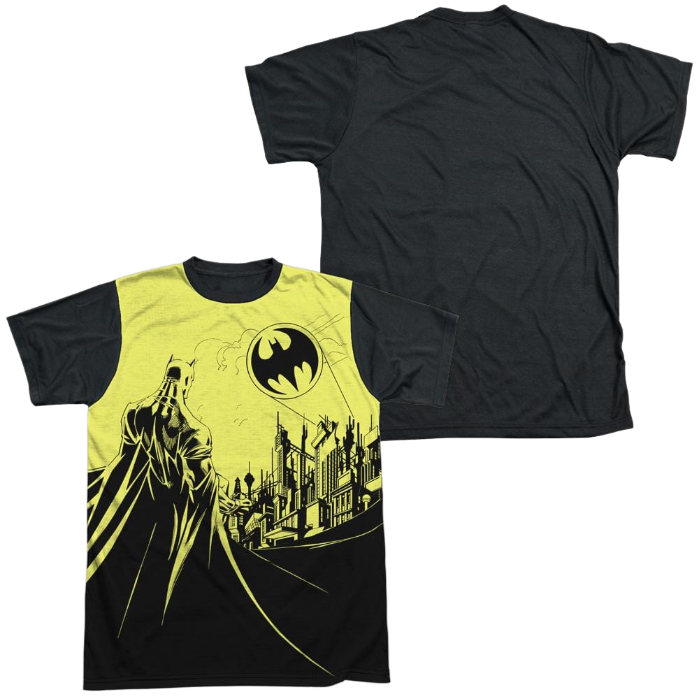 Batman Bat Signal - Men's Black Back T-Shirt Men's Black Back T-Shirt Batman   