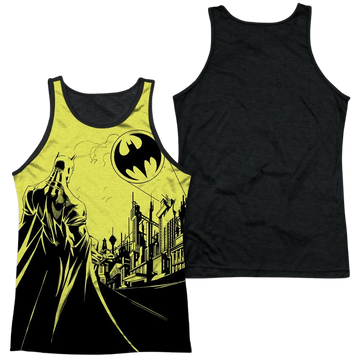 Batman Bat Signal men's black back tank