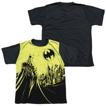 DC Batman Bat Signal - Youth Black Back T-Shirt Youth Black Back T-Shirt (Ages 8-12) Batman   