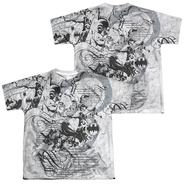 DC Batman Tale Of The Dark Knight - Youth All-Over Print T-Shirt Youth All-Over Print T-Shirt (Ages 8-12) Batman   