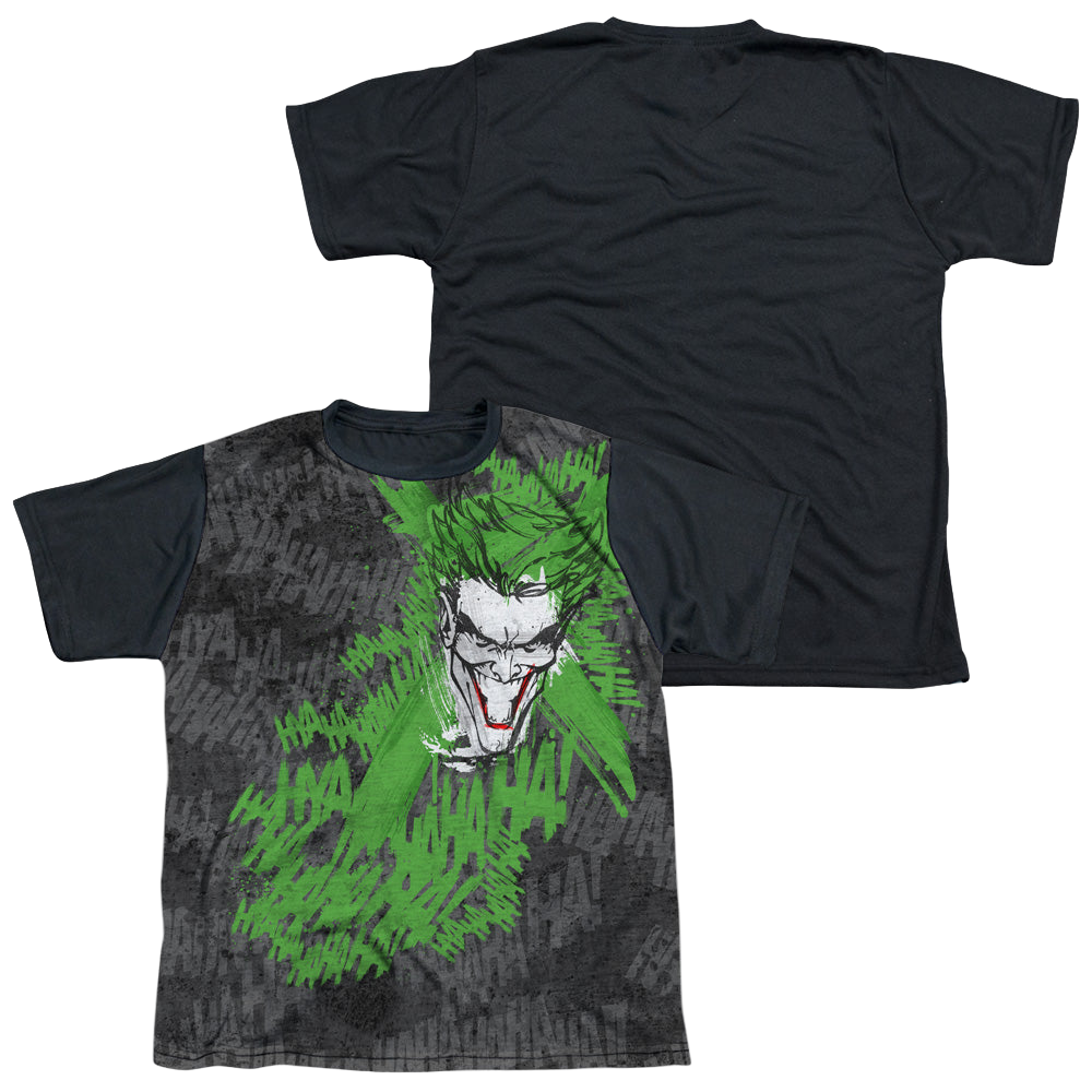 DC Batman Whats So Funny - Youth Black Back T-Shirt Youth Black Back T-Shirt (Ages 8-12) Batman   