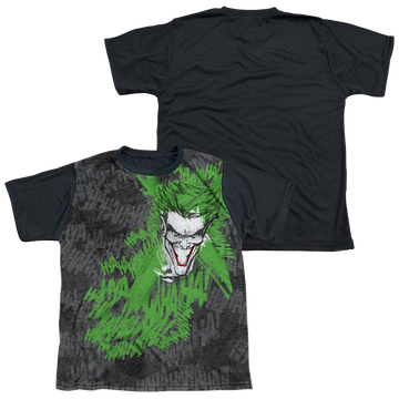 DC Batman Whats So Funny - Youth Black Back T-Shirt Youth Black Back T-Shirt (Ages 8-12) Batman   