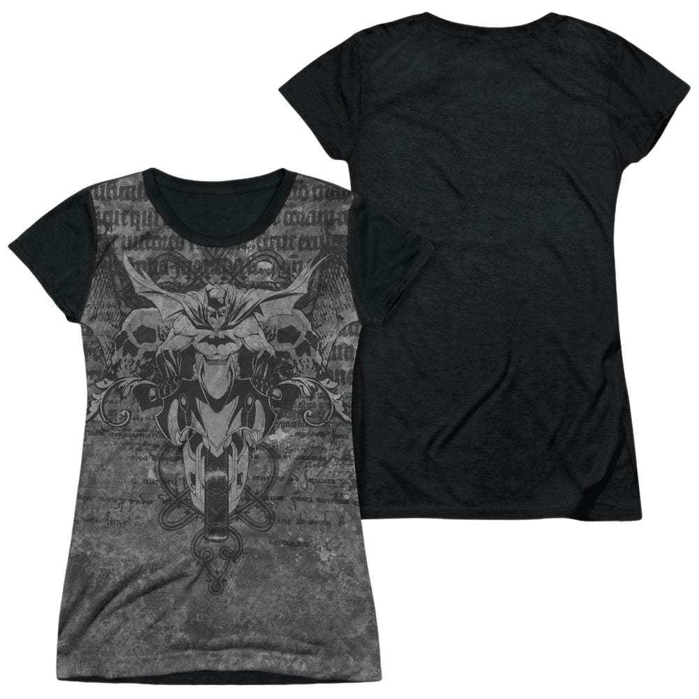 Batman Ride Free - Juniors Black Back T-Shirt Juniors Black Back T-Shirt Batman   