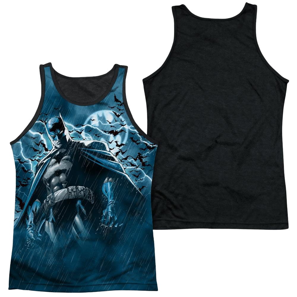 Batman Stormy Knight Men's Black Back Tank Men's Black Back Tank Batman   