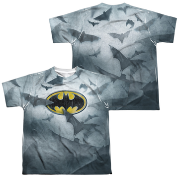DC Batman Bats Logo - Youth All-Over Print T-Shirt Youth All-Over Print T-Shirt (Ages 8-12) Batman   