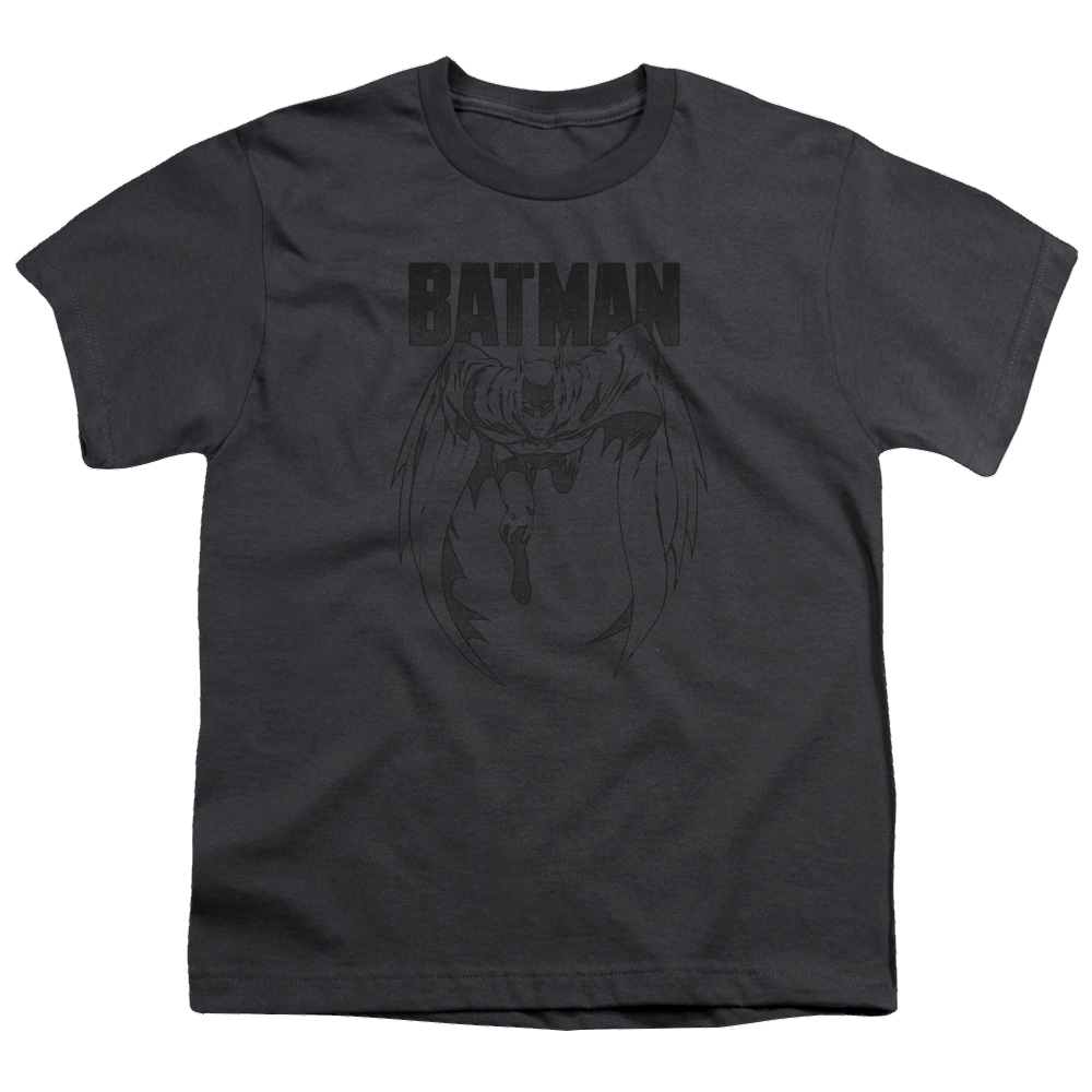 DC Batman Grey Noise - Youth T-Shirt Youth T-Shirt (Ages 8-12) Batman   