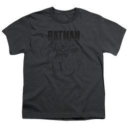 DC Batman Grey Noise - Youth T-Shirt Youth T-Shirt (Ages 8-12) Batman   