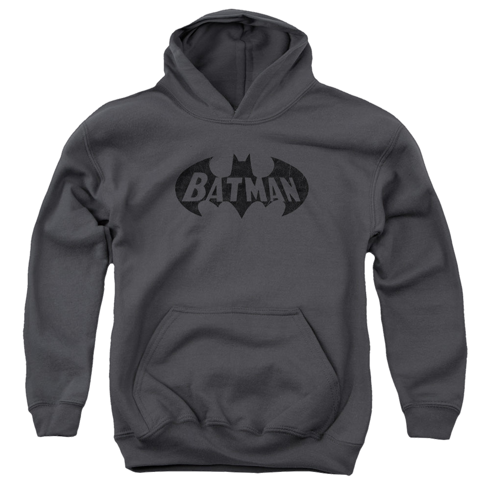 DC Batman Crackle Bat - Youth Hoodie Youth Hoodie (Ages 8-12) Batman   