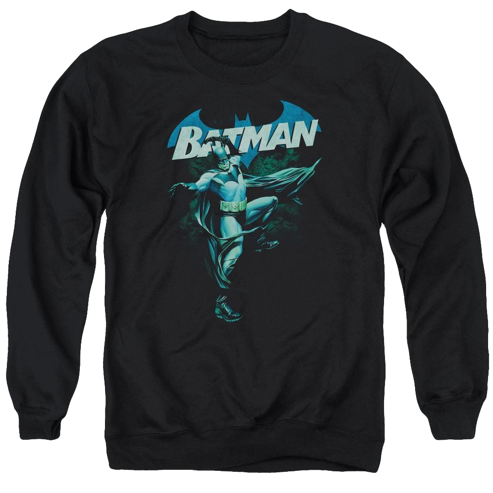 Batman Blue Bat - Men's Crewneck Sweatshirt Men's Crewneck Sweatshirt Batman   