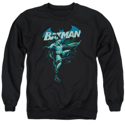 Batman Blue Bat - Men's Crewneck Sweatshirt Men's Crewneck Sweatshirt Batman   