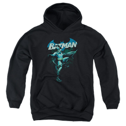 DC Batman Blue Bat - Youth Hoodie Youth Hoodie (Ages 8-12) Batman   