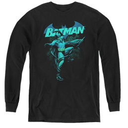 Dc Batman Blue Bat - Youth Long Sleeve T-Shirt Youth Long Sleeve T-Shirt Batman   