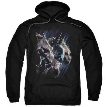 Black pullover hoodie with Batman Gargoyles graphic