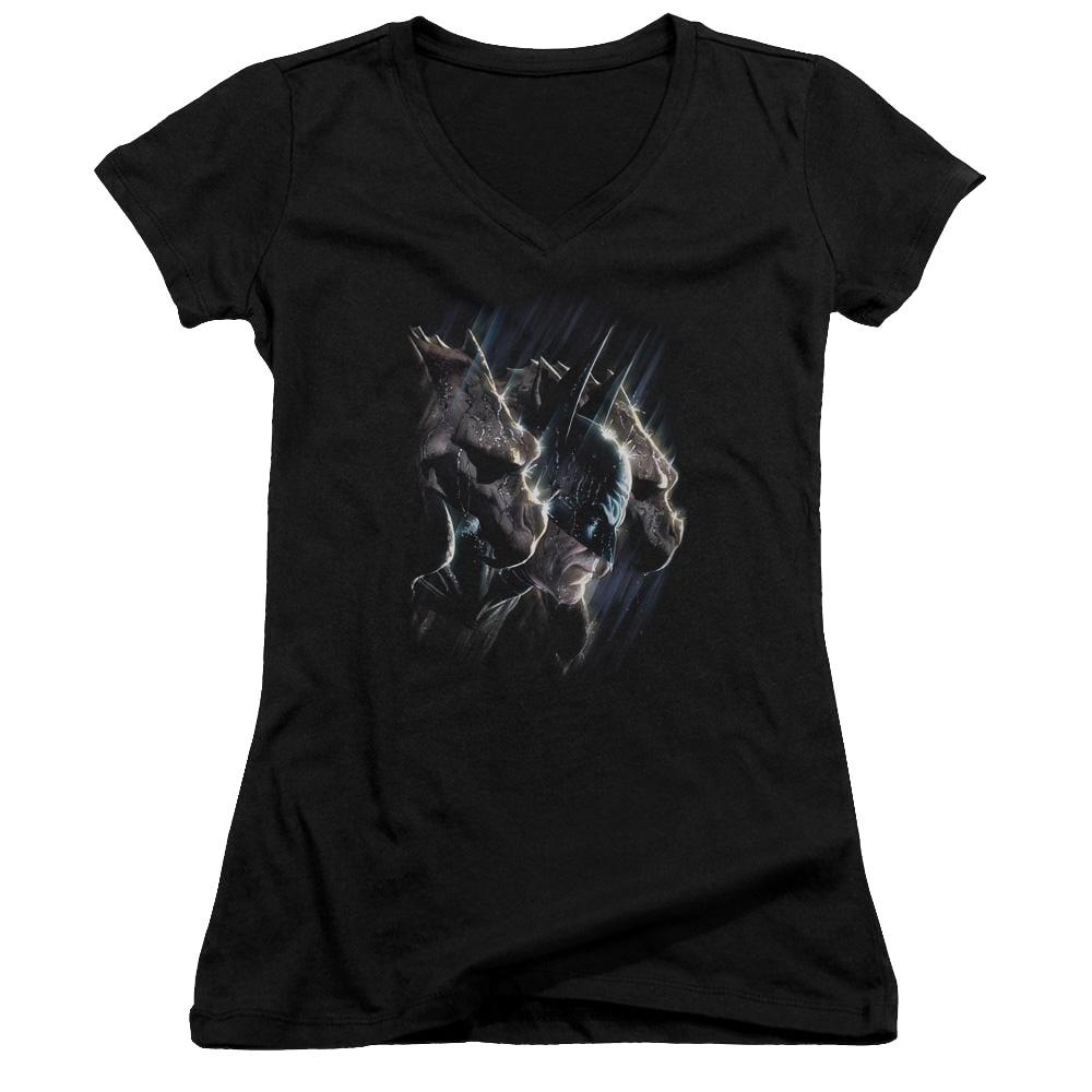 Batman Gargoyles - Juniors V-Neck T-Shirt Juniors V-Neck T-Shirt Batman   