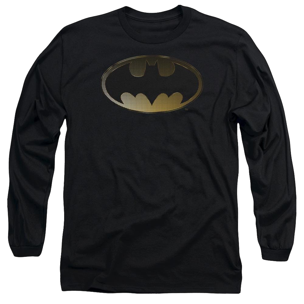 Batman Halftone Bat - Men's Long Sleeve T-Shirt Men's Long Sleeve T-Shirt Batman   