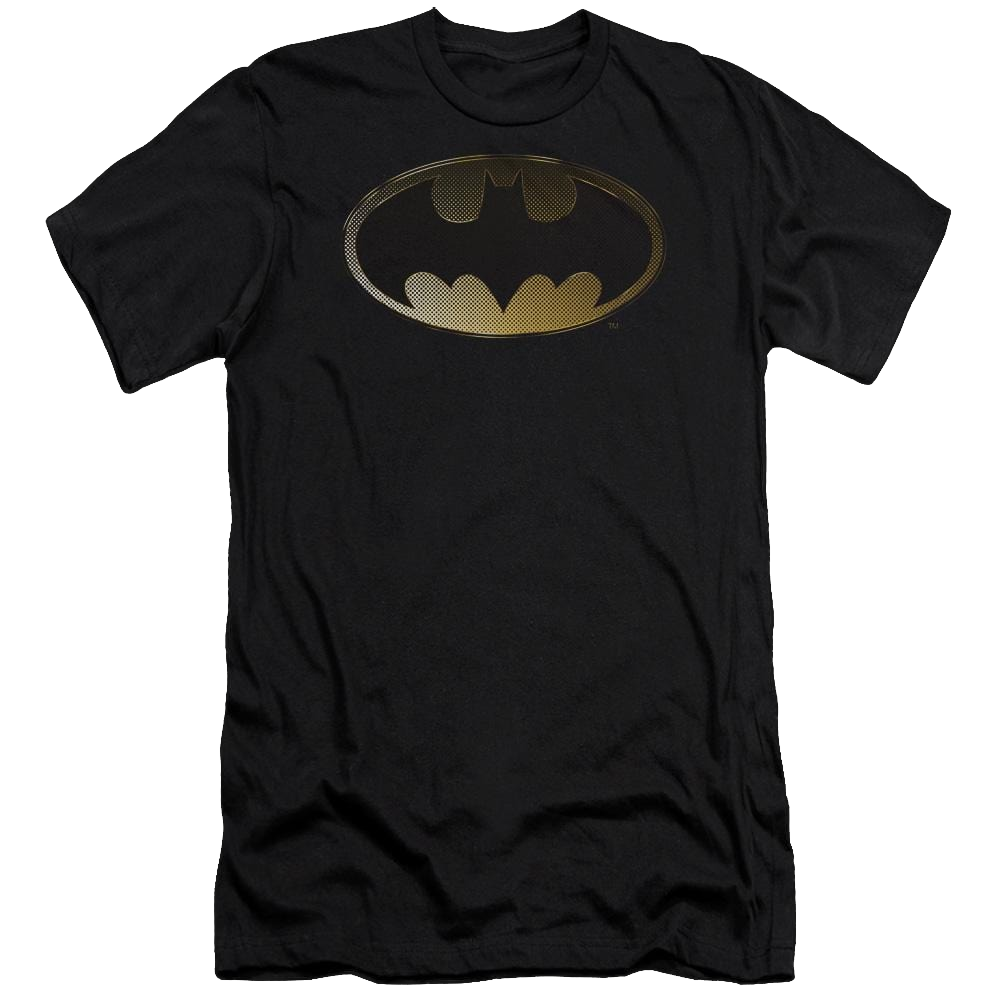 Batman Halftone Bat - Men's Premium Slim Fit T-Shirt Men's Premium Slim Fit T-Shirt Batman   