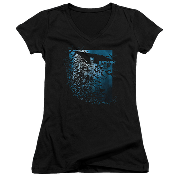 Batman Bat Among Bats - Juniors V-Neck T-Shirt Juniors V-Neck T-Shirt Batman   