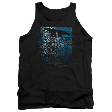Black men's tank with Batman Bat Among Bats graphic